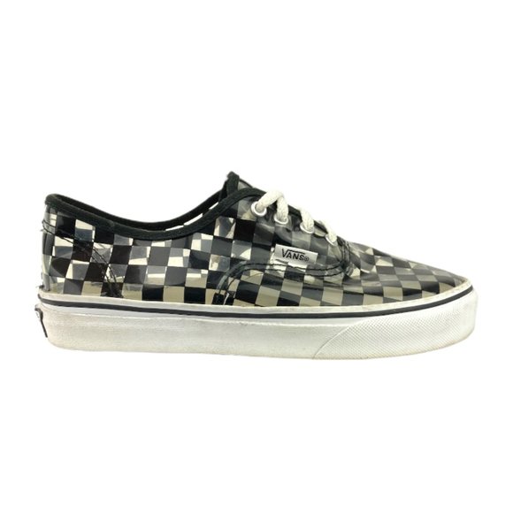 Vans Classic Rare Checkered Vinyl Black/Clear See Through Sneakers Youth… - Picture 1 of 6